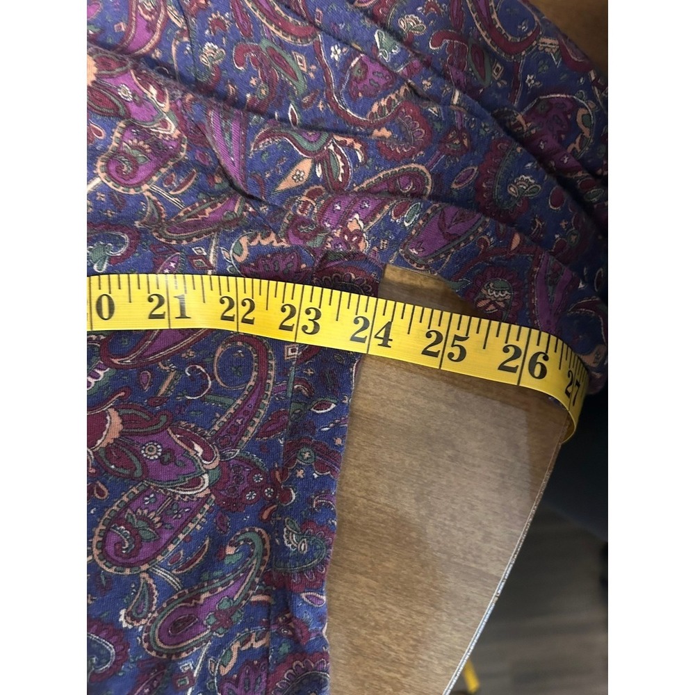London Fog Vintage Paisley Cotton Polo Shirt - Picture 4 of 6